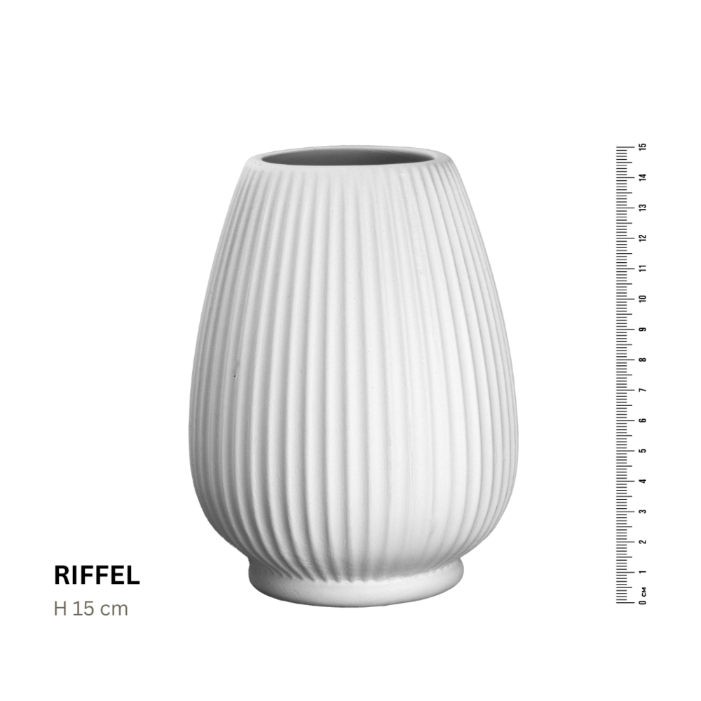 Koffer2go Geriffelte Vase RIFFEL H: 15 cm 30 EUR