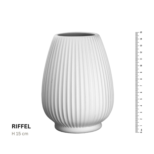 Koffer2go Geriffelte Vase RIFFEL H: 15 cm 30 EUR