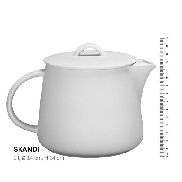 Koffer2go SKANDI Teekanne (Ø 14 cm, H 14 cm, 1 Liter) - 49 EUR