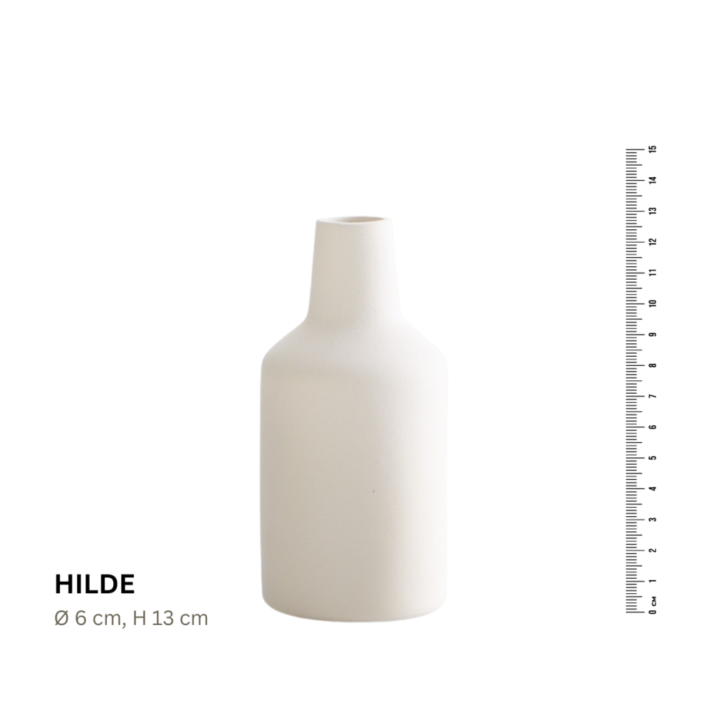 Koffer2go Kleine Flaschenvase HILDE, H: 13 cm  Ø 6 cm- 19 EUR